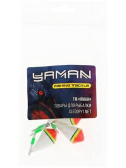 Поплавок зимний ЯМАН Юла одинарный, бальса, 2.0 г, цвет микс, упаковка 5 шт.