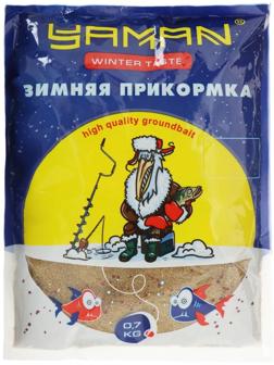 Прикормка Yaman Winter Taste Плотва зимняя, карамель, цвет охра, 700 г.