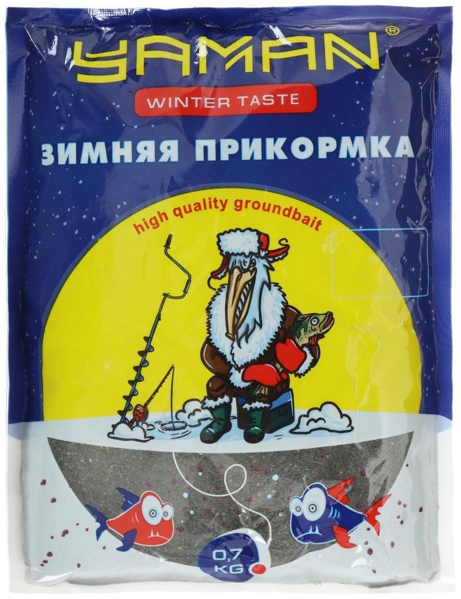 Прикормка Yaman Winter Taste Плотва зимняя, кокос, цвет чёрный, 700 г.
