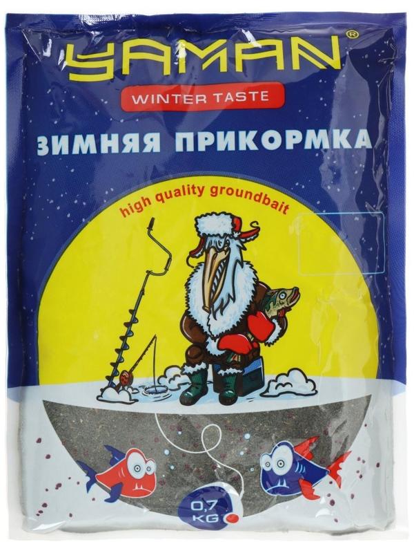 Прикормка Yaman Winter Taste Плотва зимняя, кокос, цвет чёрный, 700 г.