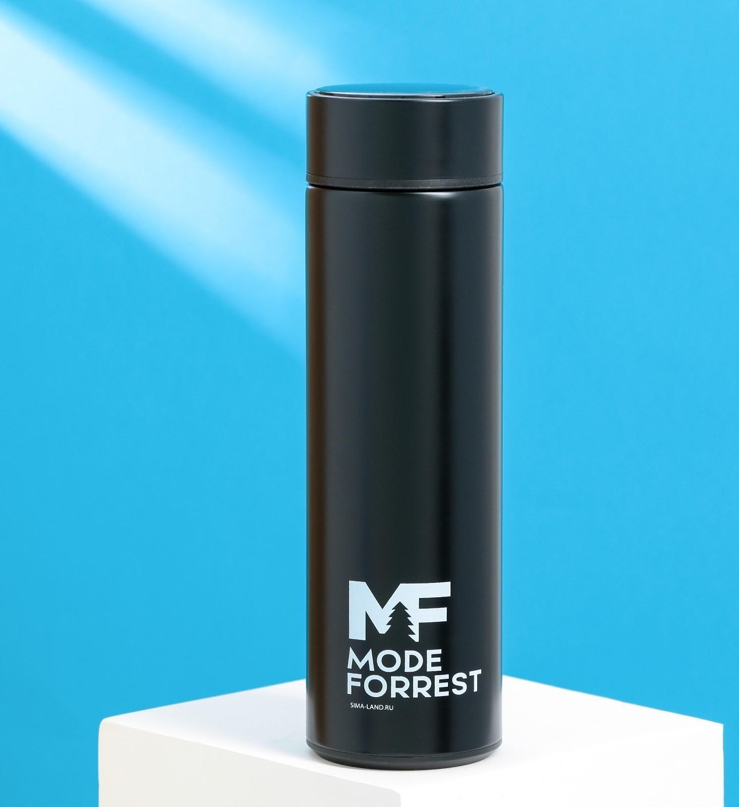 Термос с индикатором температуры Mode Forrest, 500 мл черный, сохраняет тепло 8-10 ч