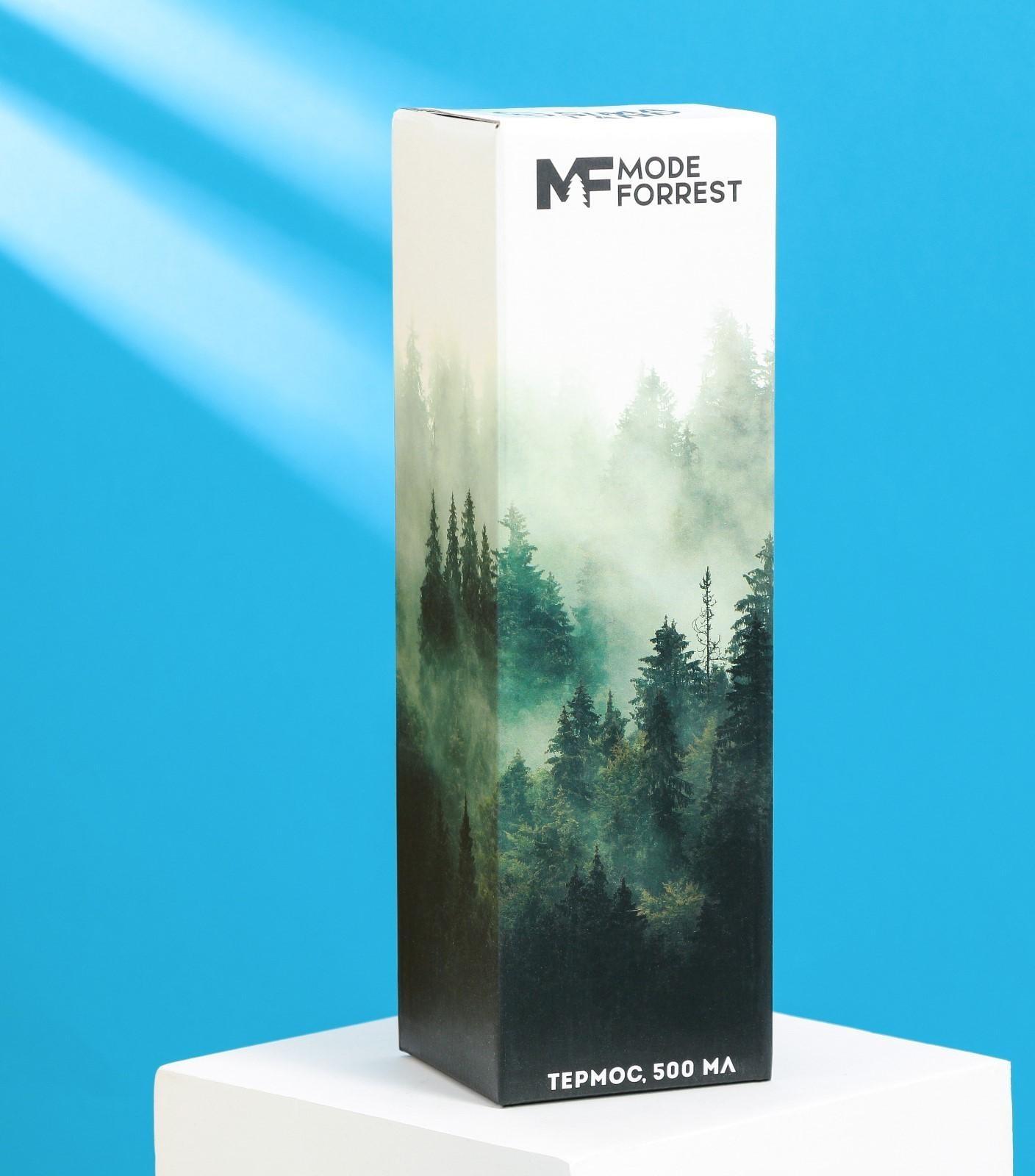 Термос с индикатором температуры Mode Forrest, 500 мл черный, сохраняет тепло 8-10 ч