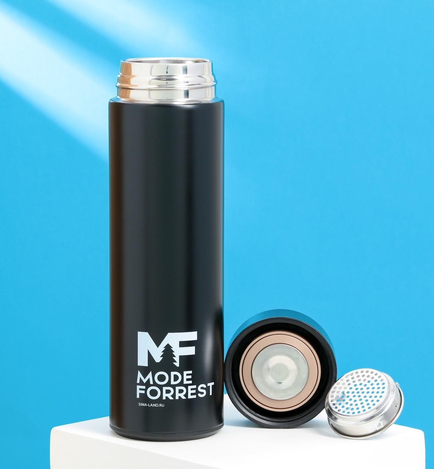 Термос с индикатором температуры Mode Forrest, 500 мл черный, сохраняет тепло 8-10 ч