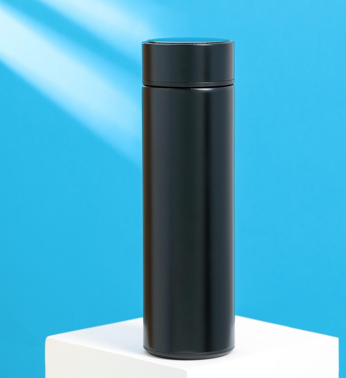 Термос с индикатором температуры Mode Forrest, 500 мл черный, сохраняет тепло 8-10 ч