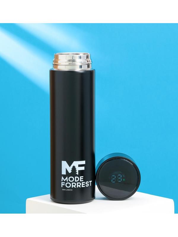 Термос с индикатором температуры Mode Forrest, 500 мл черный, сохраняет тепло 8-10 ч