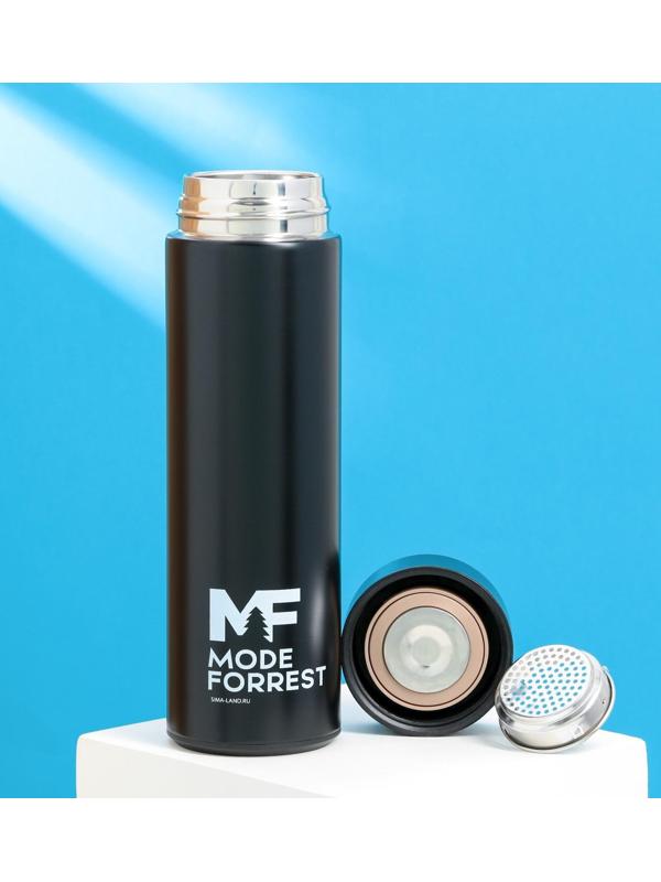 Термос с индикатором температуры Mode Forrest, 500 мл черный, сохраняет тепло 8-10 ч