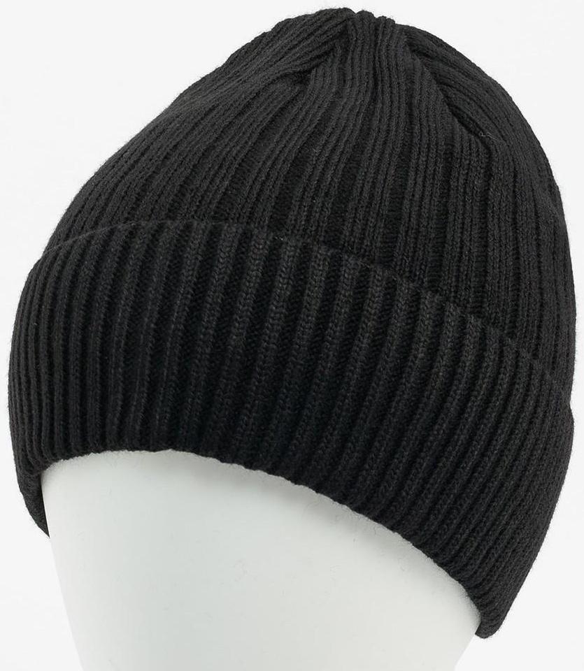 Шапка мужская с флисовым подкладом, цвет чёрный МИКС, размер 56-58