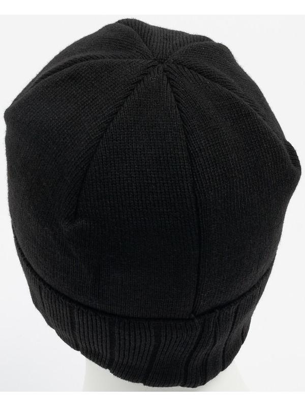 Шапка мужская с флисовым подкладом, цвет чёрный МИКС, размер 56-58