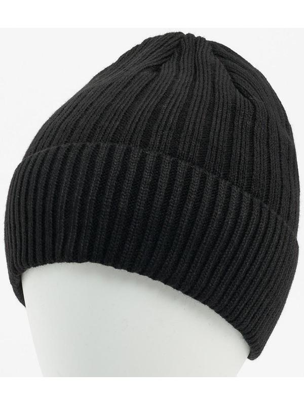 Шапка мужская с флисовым подкладом, цвет чёрный МИКС, размер 56-58