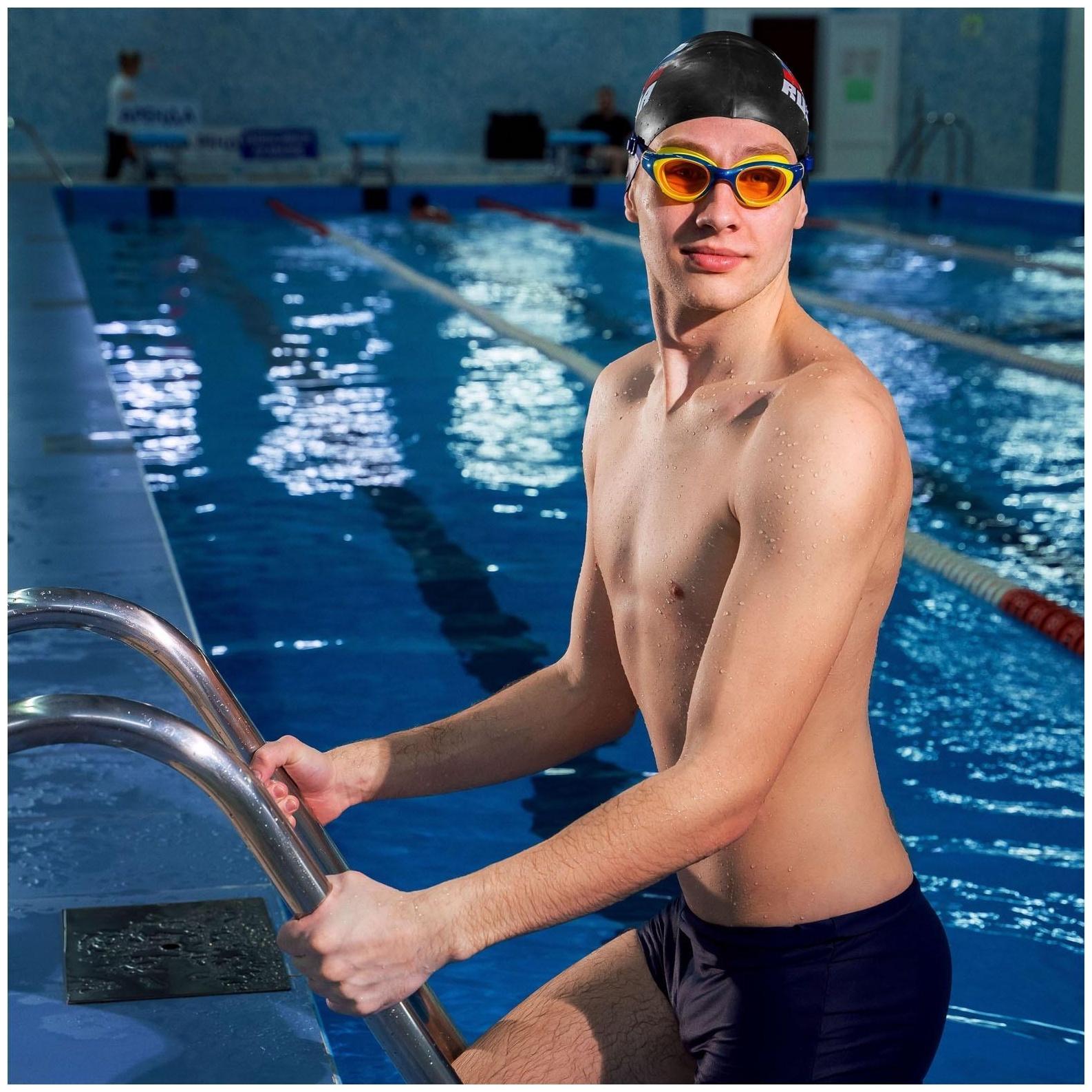 Очки для плавания, для взрослых + беруши, UV защита