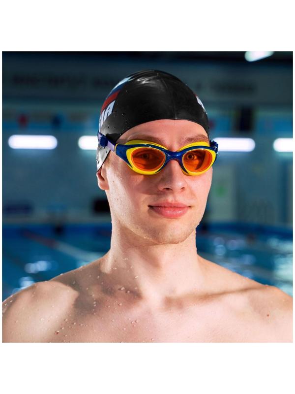 Очки для плавания, для взрослых + беруши, UV защита