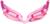 Очки для плавания взрослые + беруши, с UV защитой, цвет розовый
