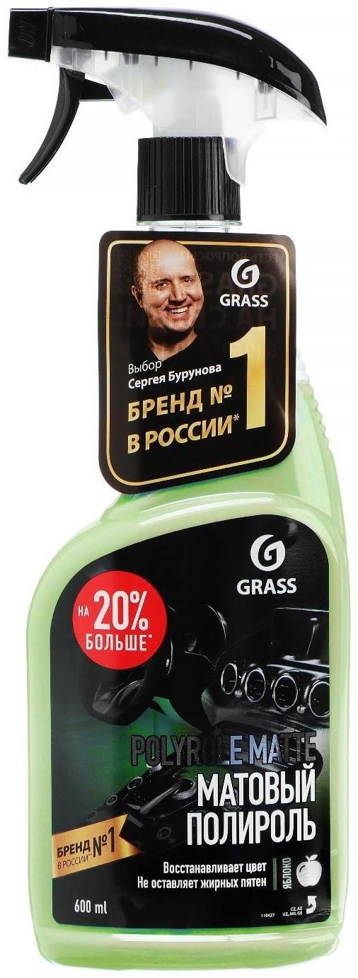 Полироль пластика Grass Polyrol Matte матовый, яблоко, триггер, 600 мл