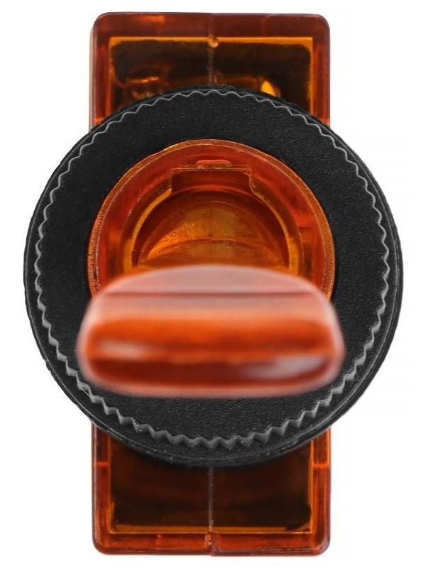 Тумблер однополюсный с жёлтой LED индикацией, 12 В, 20 A, 3 контакта