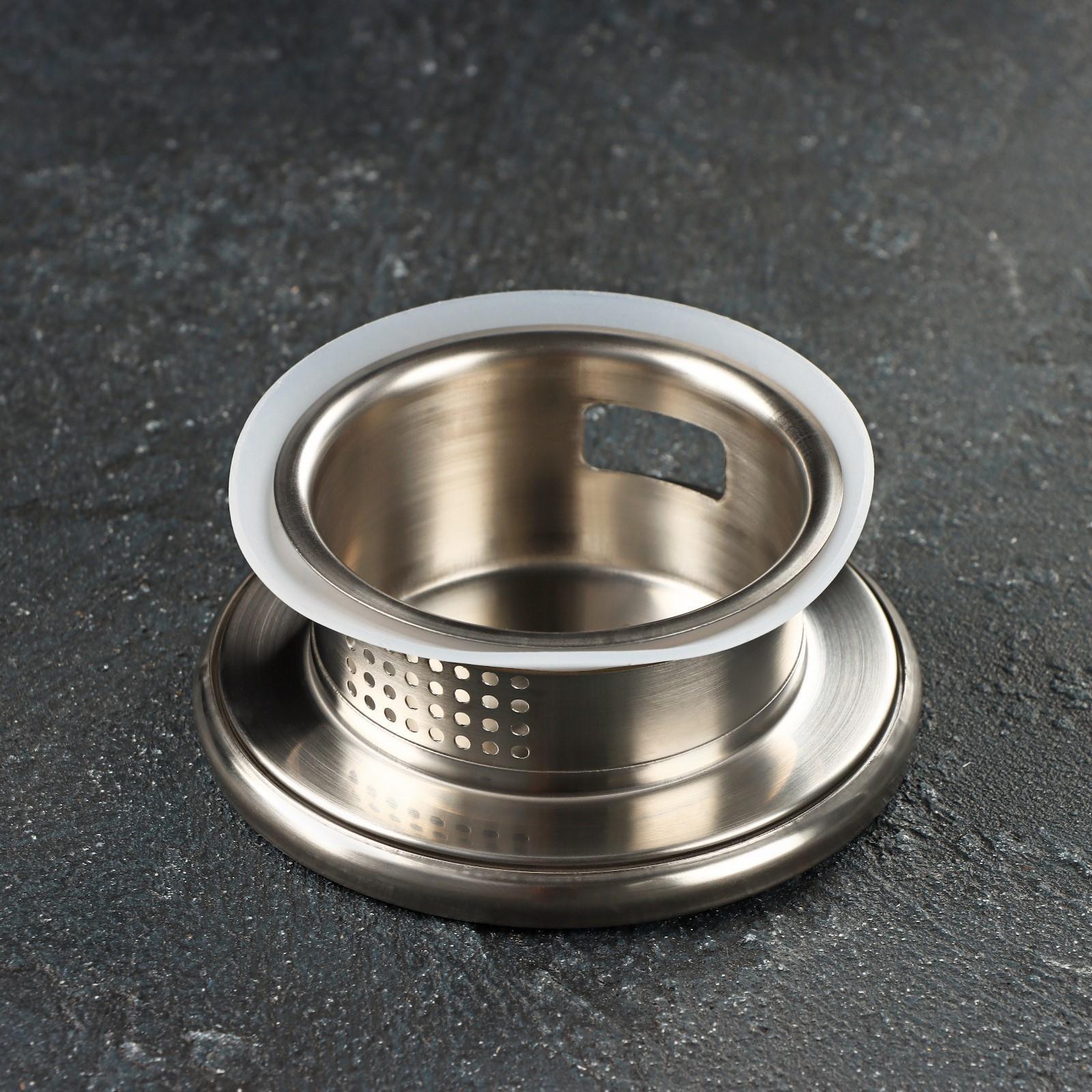 Крышка для ёмкостей Доляна, d=7 см, нержавеющая сталь