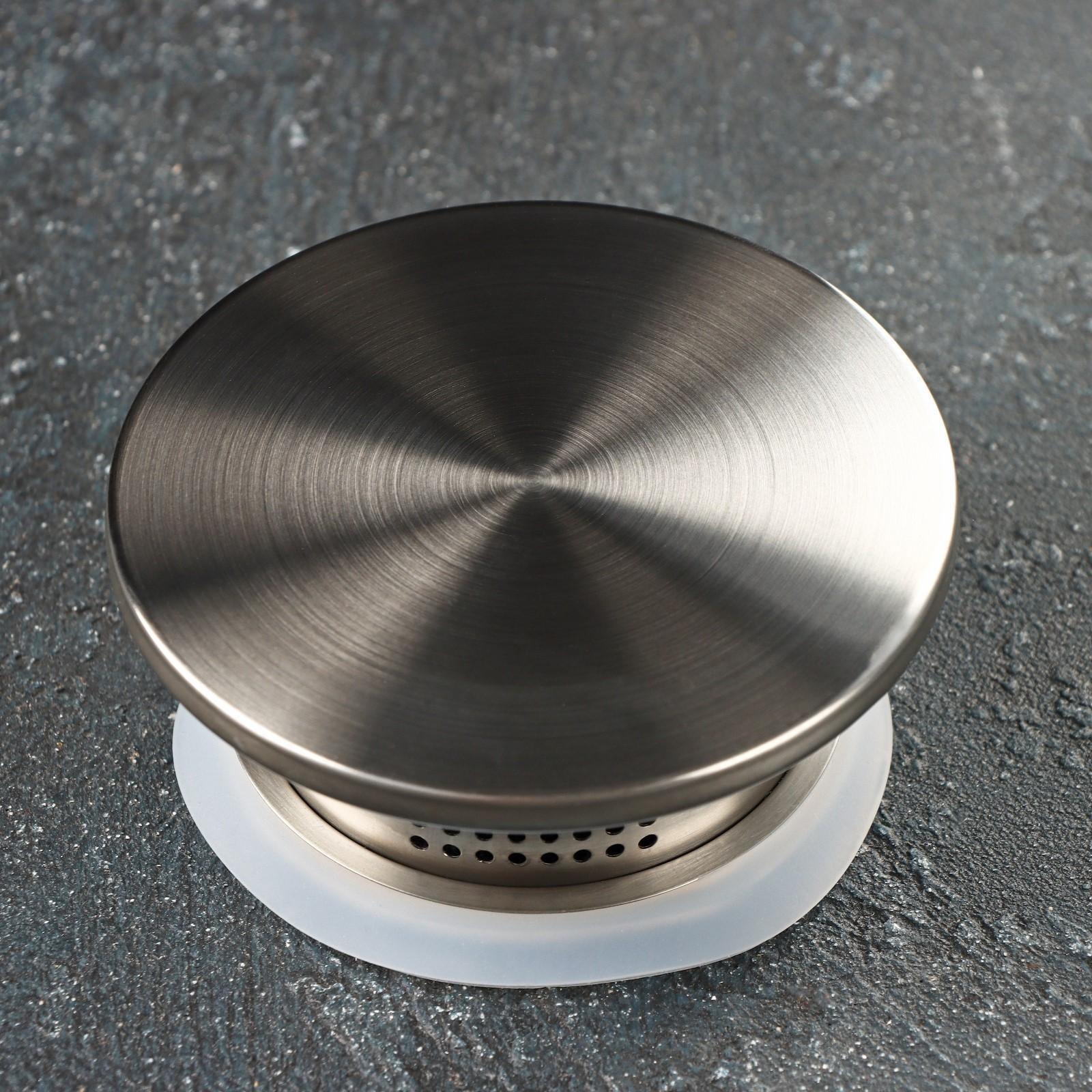 Крышка для ёмкостей Доляна, d=7 см, нержавеющая сталь