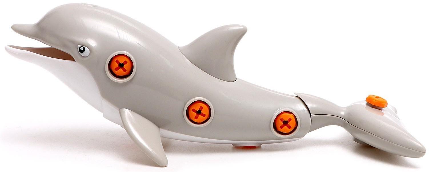 Конструктор винтовой «Дельфин», с отвёрткой, 15 элементов