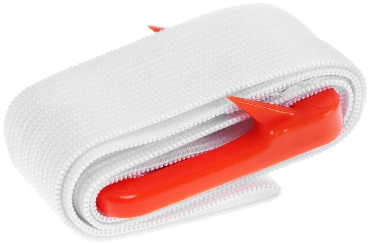 Жгут медицинский кровоостанавливающий, с пряжкой и крючком, 60 х 2,5 см