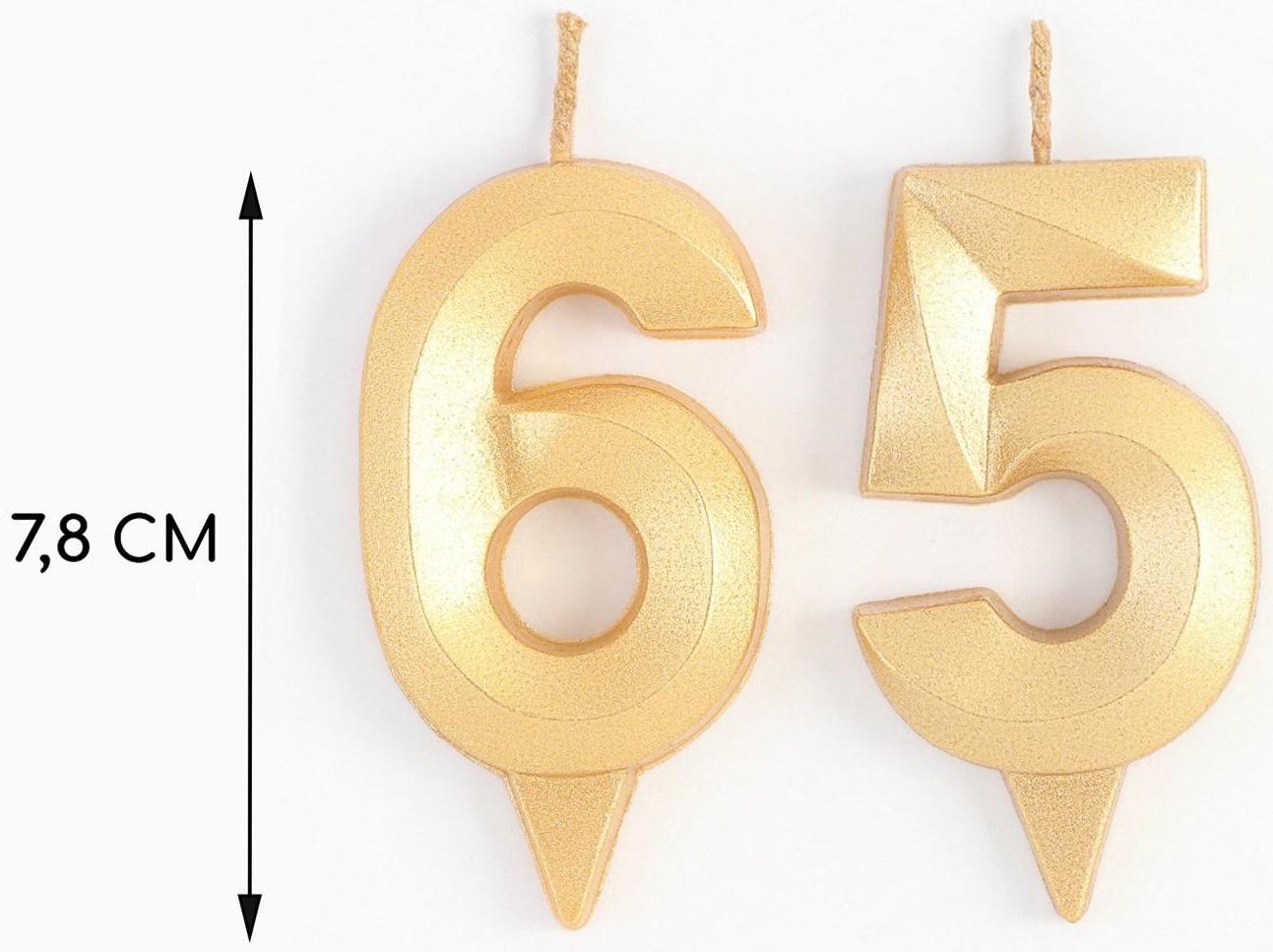 Свеча в торт юбилейная 