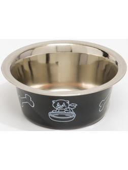 Миска цветная стандарт 200 мл, чёрная