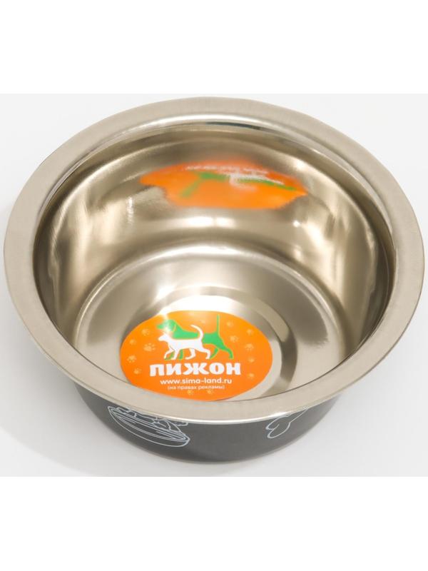 Миска цветная стандарт 200 мл, чёрная