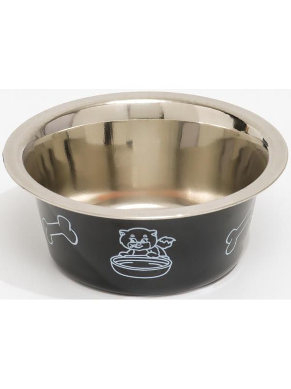 Миска цветная стандарт 200 мл, чёрная