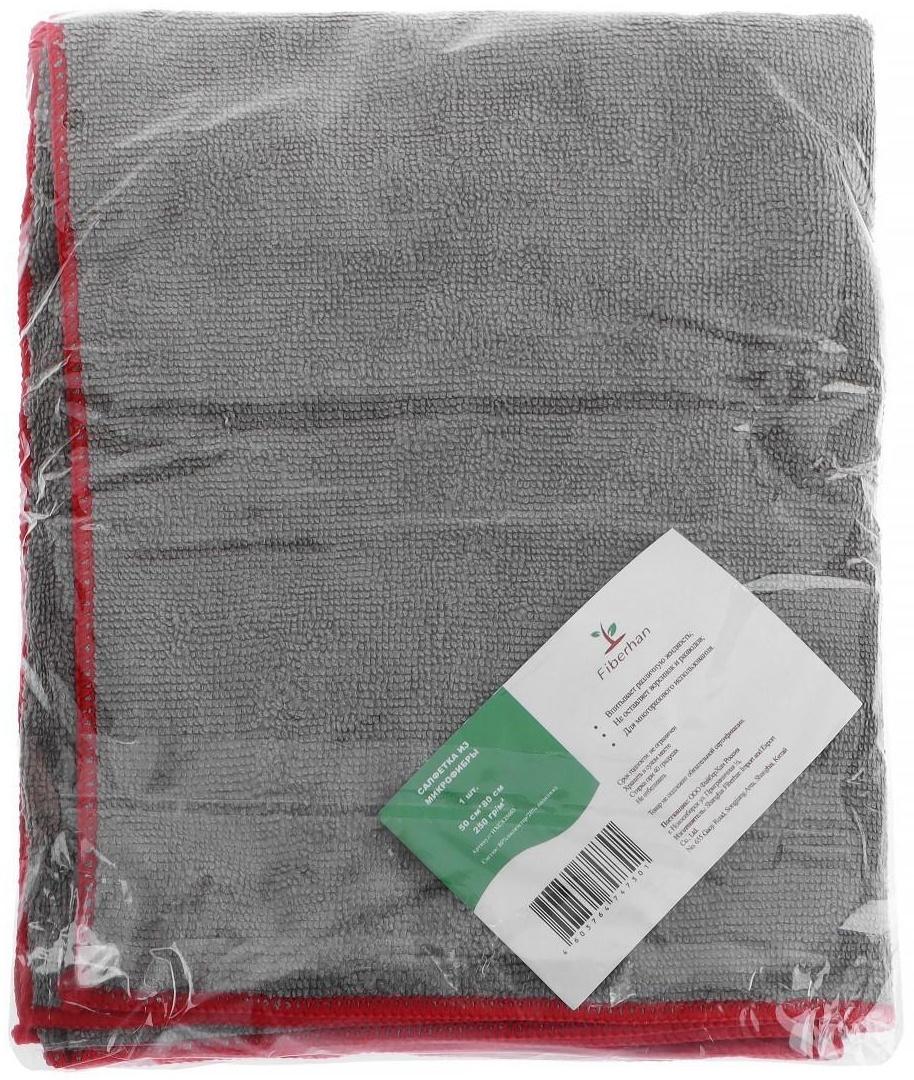 Салфетка из микрофибры пушистая, универсальная, 50 х 80 см, 250 г/м²