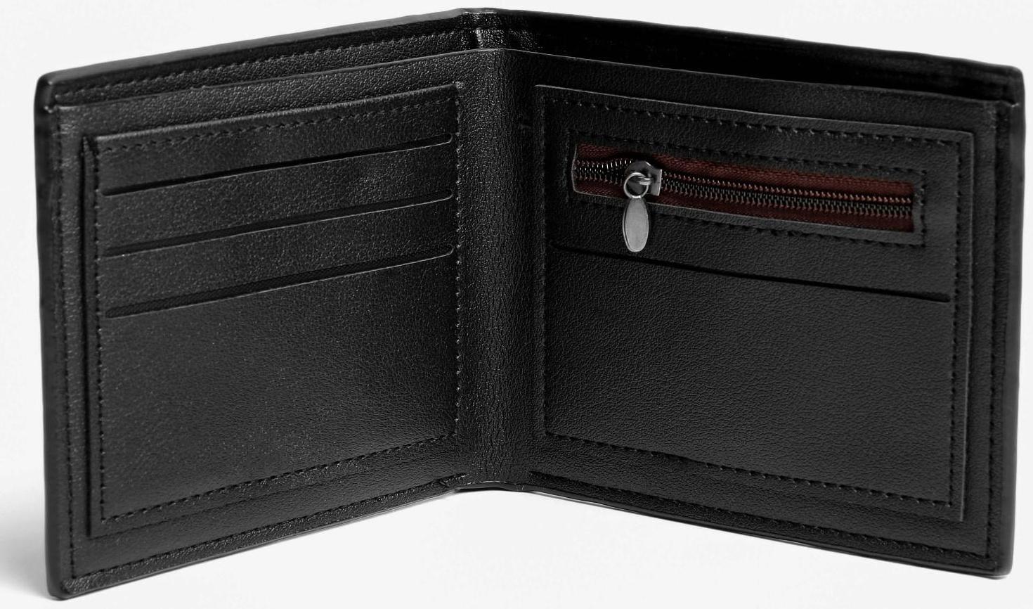 Бумажник из искусственной кожи «President», 12 x 10 см, чёрный