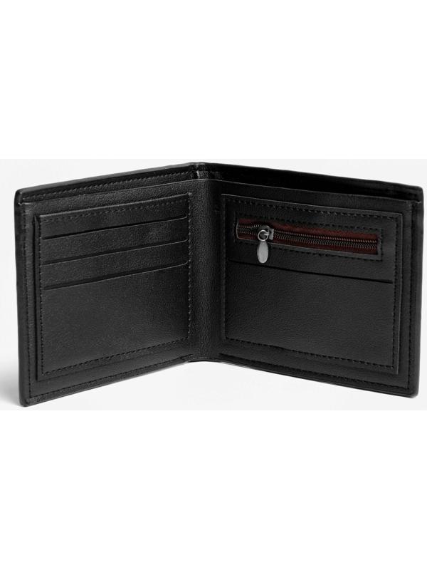 Бумажник из искусственной кожи «President», 12 x 10 см, чёрный