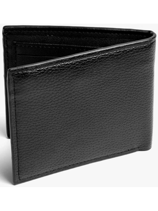 Бумажник из искусственной кожи «President», 12 x 10 см, чёрный