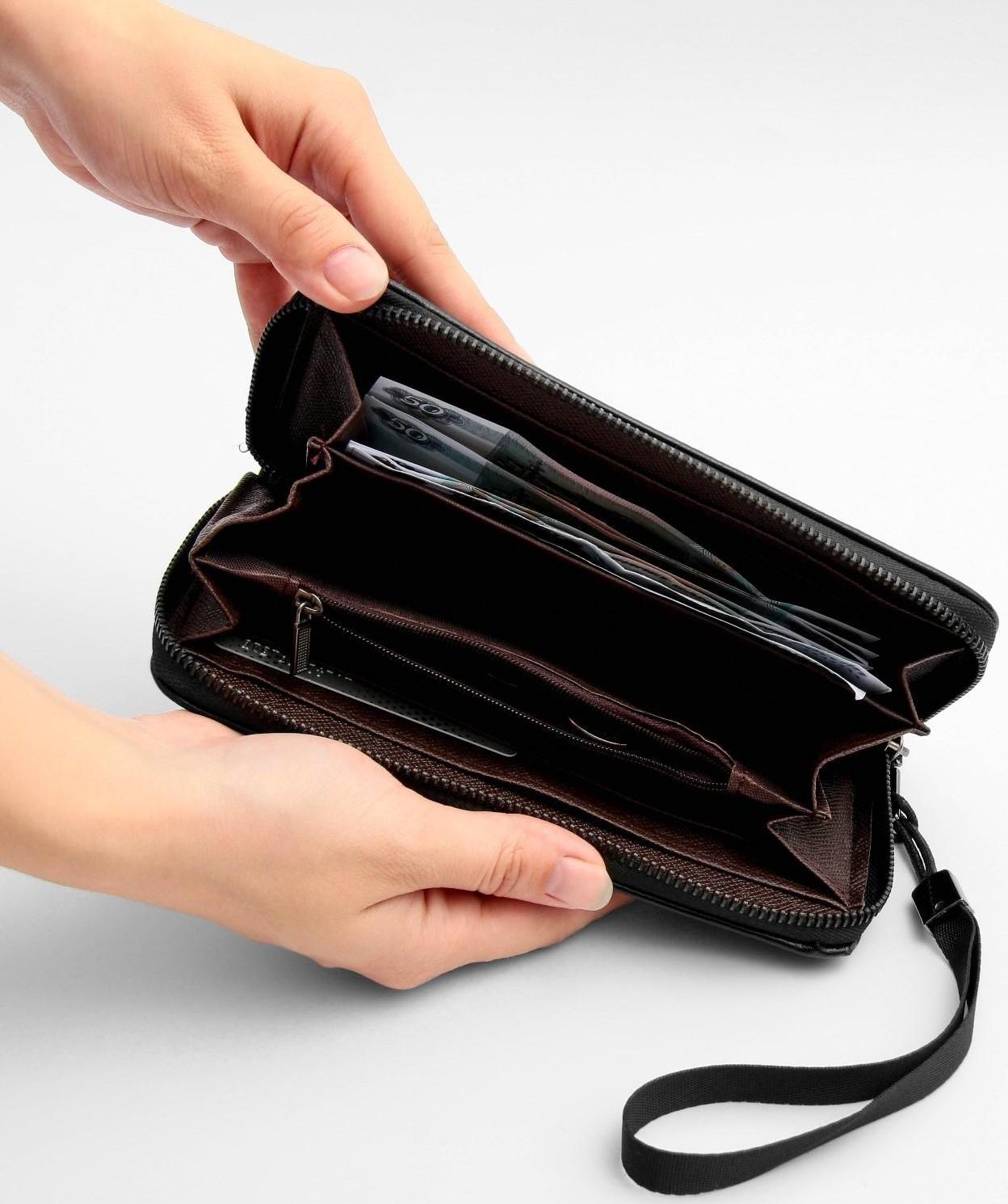 Портмоне с молнией «President», 19 x 9,5 x 1,5 см