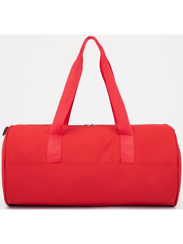 Сумка спортивная на молнии, наружный карман, цвет красный