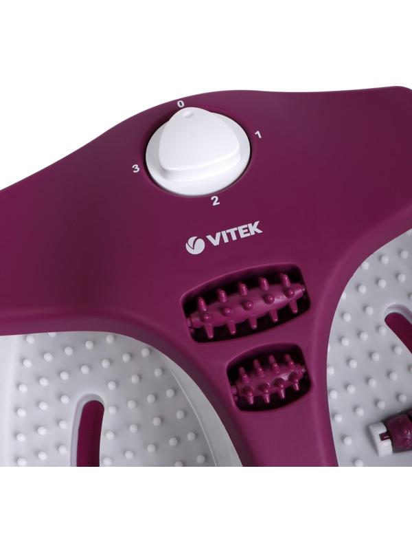 Массажная ванночка для ног Vitek VT-1799 VT, 80 Вт, 3 режима, 4 ролика, подогрев