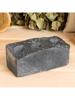 Испаритель пиленый, натуральный скол, 3 отверстия D= 2,5 см 14х6х6-8 см