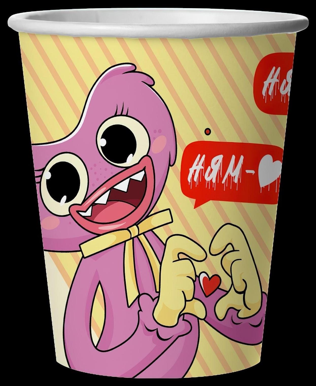 Стакан бумажный «Зубакисси и Зубабасси», в наборе 6 штук, 250 мл