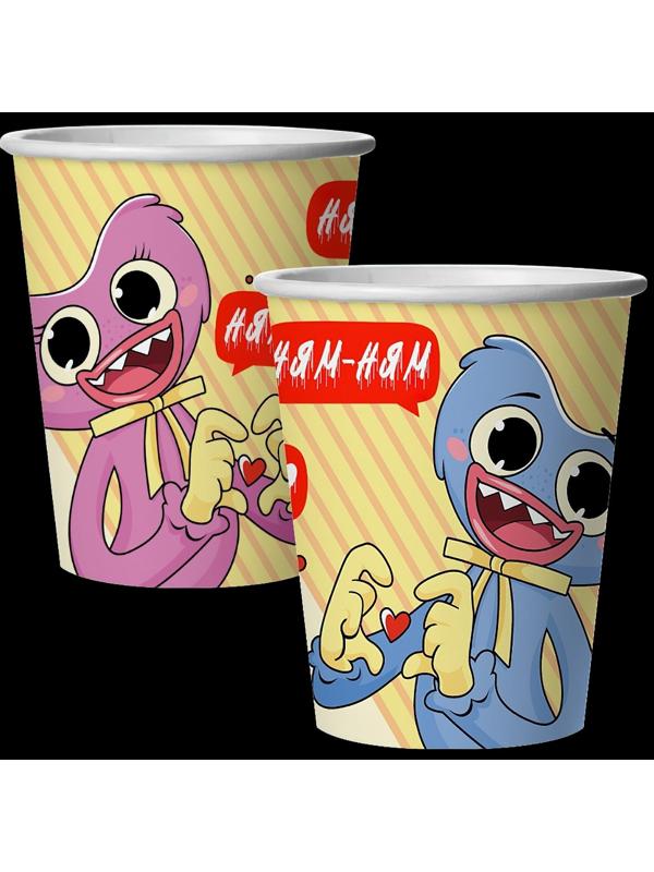Стакан бумажный «Зубакисси и Зубабасси», в наборе 6 штук, 250 мл