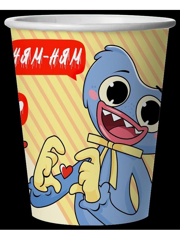 Стакан бумажный «Зубакисси и Зубабасси», в наборе 6 штук, 250 мл