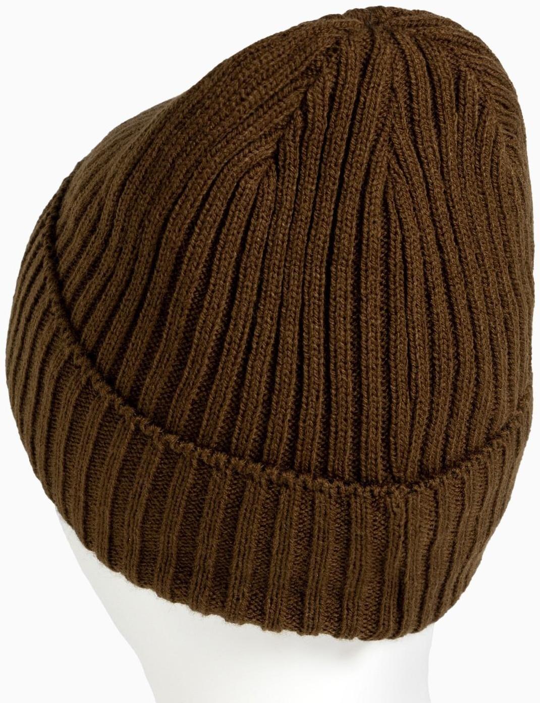 Шапка мужская на флисе, цвет хаки, размер 56-58