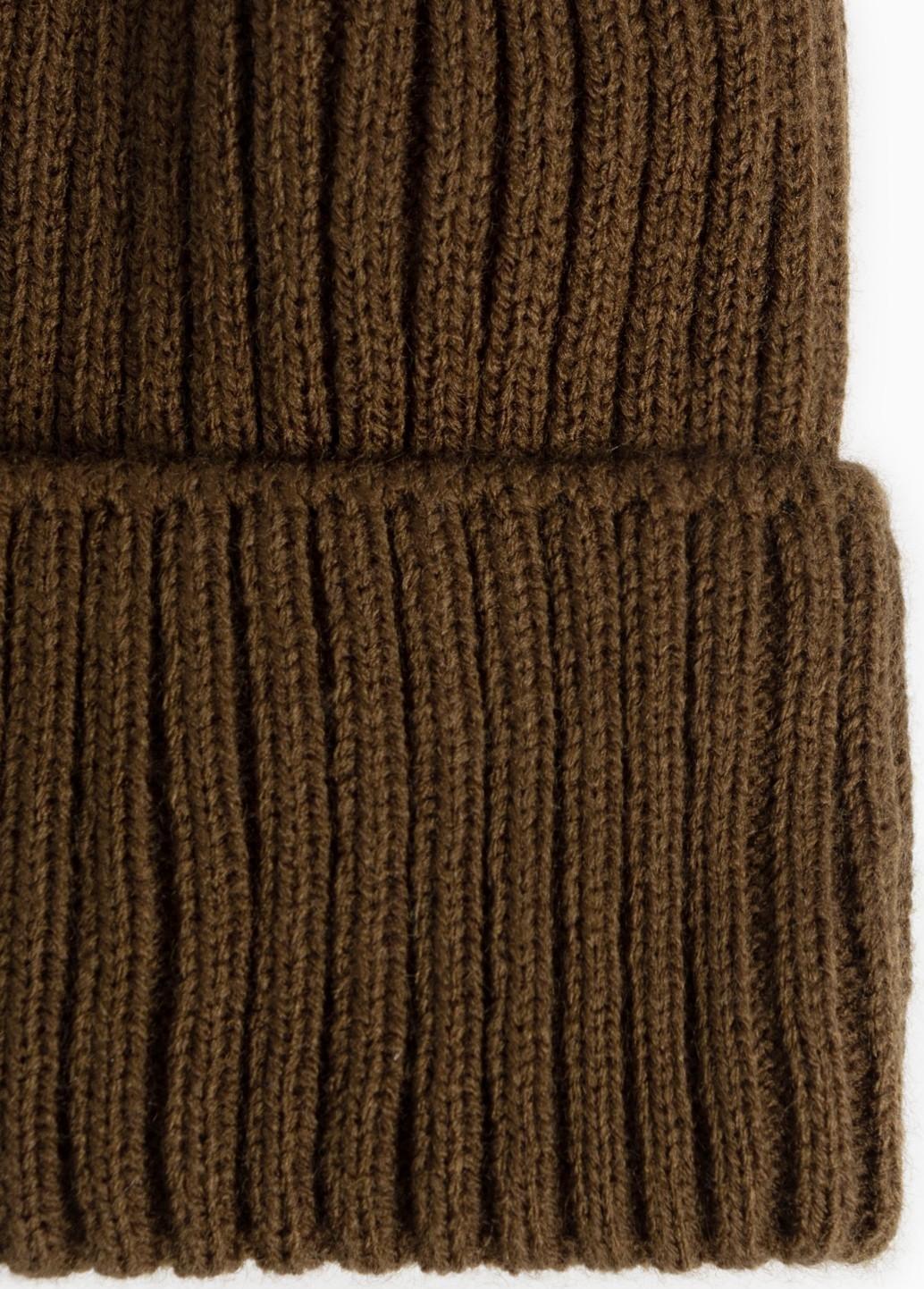 Шапка мужская на флисе, цвет хаки, размер 56-58