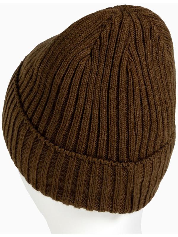 Шапка мужская на флисе, цвет хаки, размер 56-58