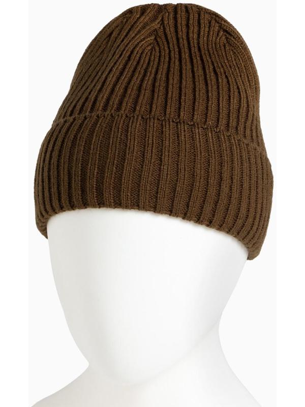 Шапка мужская на флисе, цвет хаки, размер 56-58