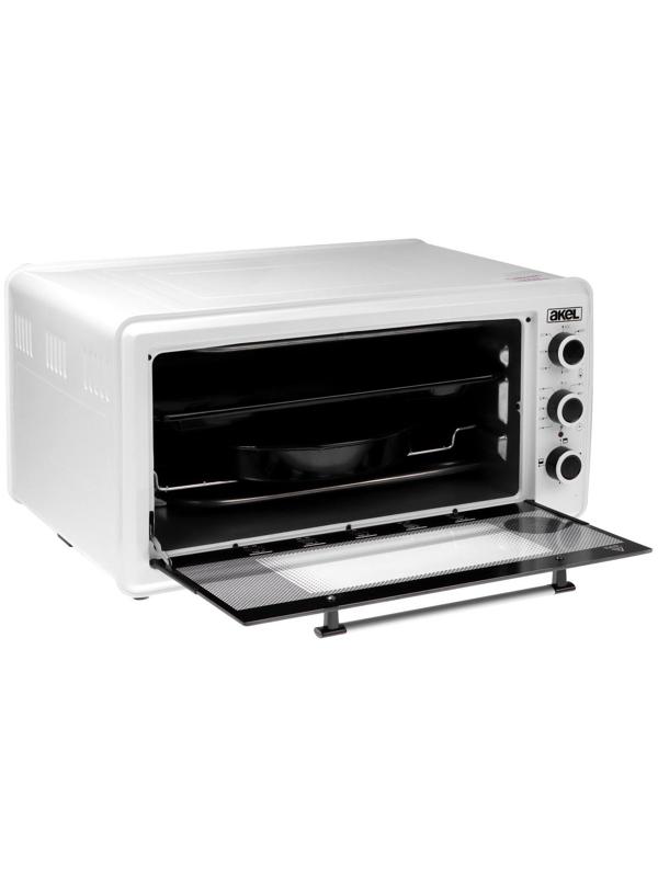 Мини-печь AKEL AF-930, 1300 Вт, 48 л, 80-320°С, таймер, белая