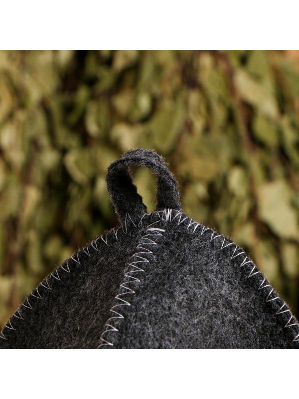 Шапка для бани с вышивкой 