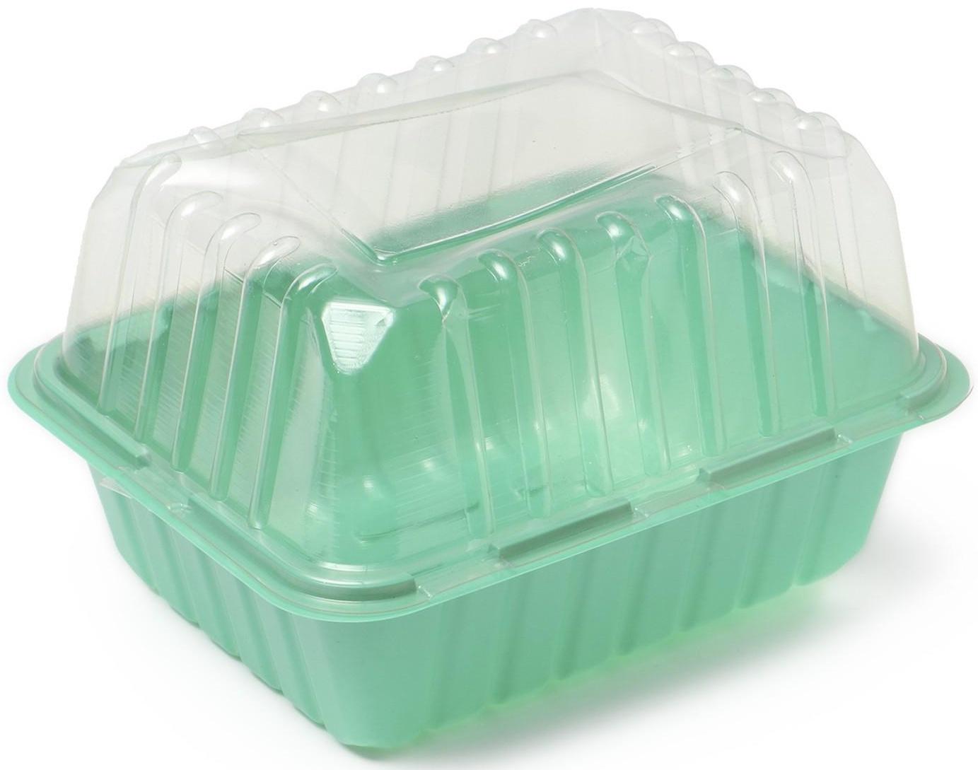 Мини-парник для рассады, 21,5 × 17 × 13 см, без вставок, зелёный