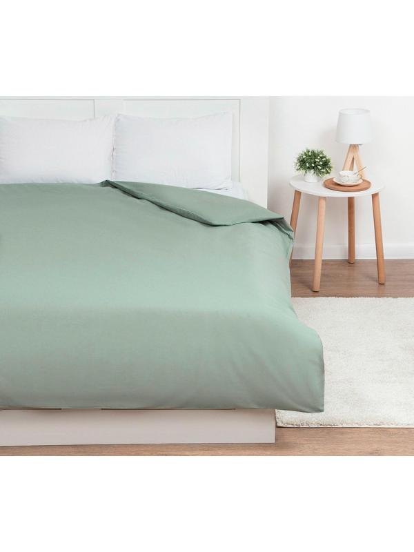 Пододеяльник Этель 200*215, цв.зеленый, 100% хлопок, поплин 125г/м2