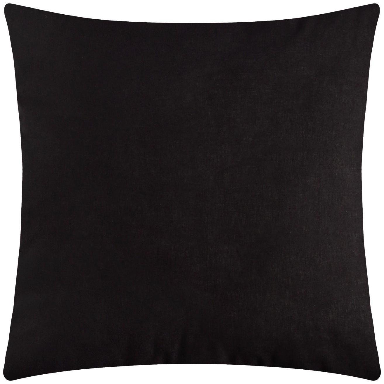 Наволочка Этель 70*70, цв.черный, 100% хлопок, поплин 125г/м2