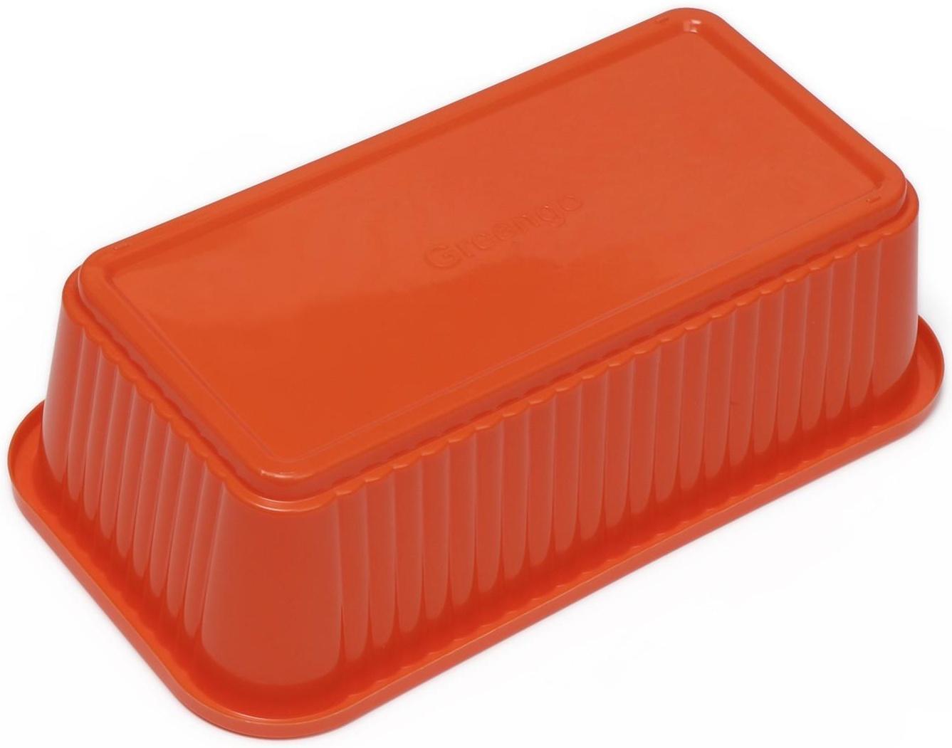 Ящик для рассады, 29 × 16 × 8,5 см, 2,5 л, 10 лунок, оранжевый, Greengo
