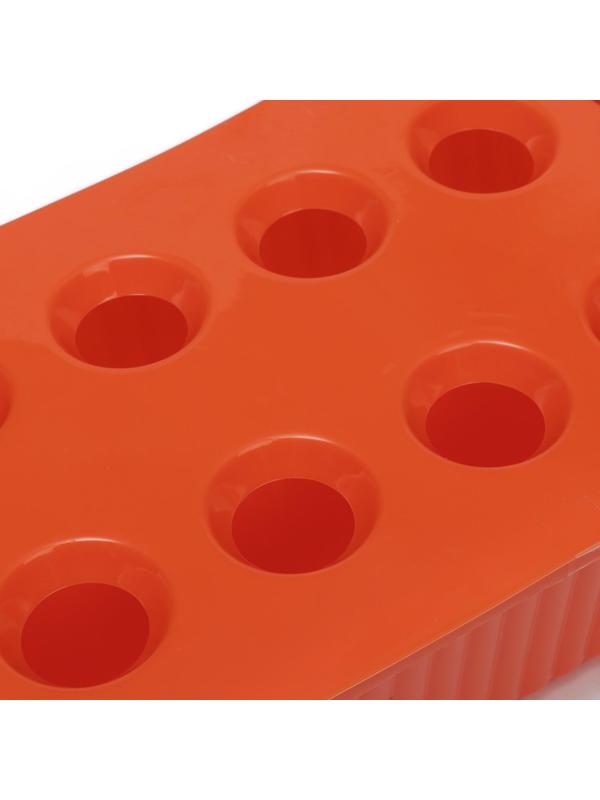 Ящик для рассады, 29 × 16 × 8,5 см, 2,5 л, 10 лунок, оранжевый, Greengo