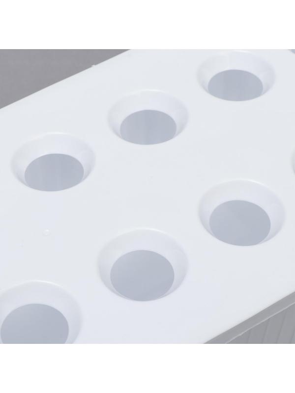 Ящик для рассады, 29 × 16 × 8,5 см, 2,5 л, 10 лунок, белый, Greengo