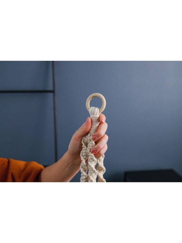 Набор колец для макраме, деревянные, d = 2,6/4 см, 4 шт